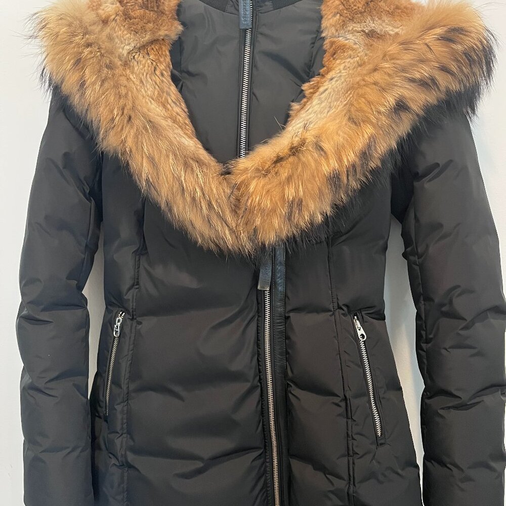 Mackage Akiva down coat with signature fur collar